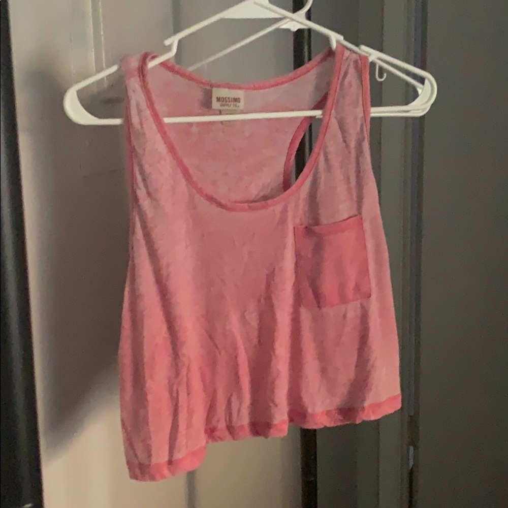 Cute pink racer back top
